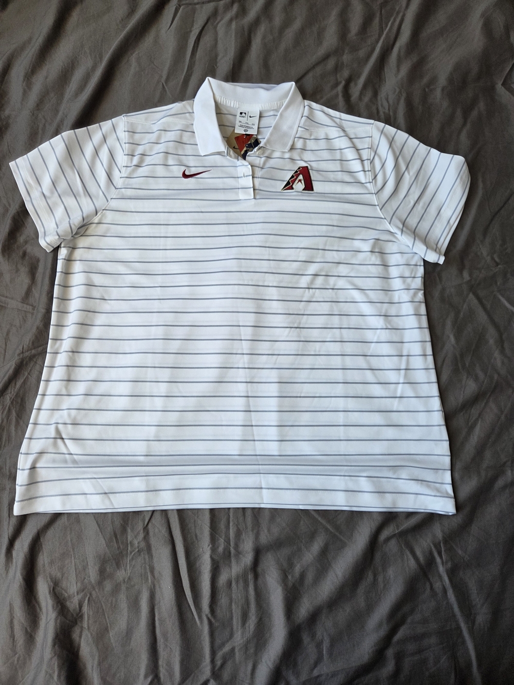 Women's Arizona Diamondbacks Nike White Authentic Collection Performanc polo XXL